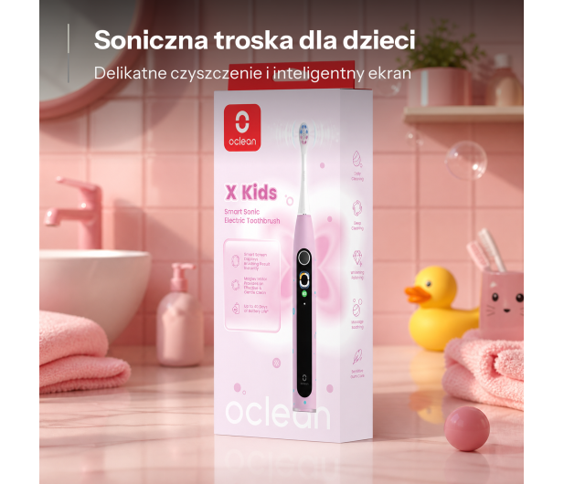 Oclean Oclean Szczoteczka soniczna X Kids (różowa) - 1568705 - zdjęcie 13